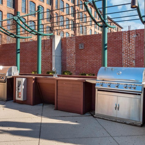 A perfect fit for the whole family a brick building with a brick wall